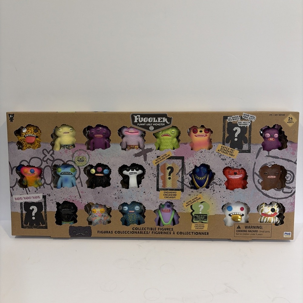 Fuggler Funny Ugly Monster Collectible Figures 24 Pack Display RARE Chase NEW